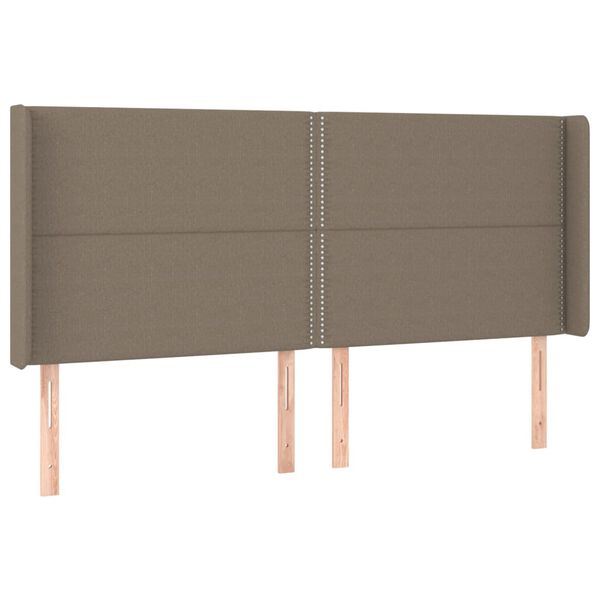vidaXL &Kappa;&epsilon;&phi;&alpha;&lambda;ά&rho;&iota; &mu;&epsilon; &Pi;&tau;&epsilon;&rho;ύ&gamma;&iota;&alpha; Taupe 203x16x118/128 &epsilon;&kappa;. &Upsilon;&phi;&alpha;&sigma;&mu;ά&tau;&iota;&nu;&omicron;
