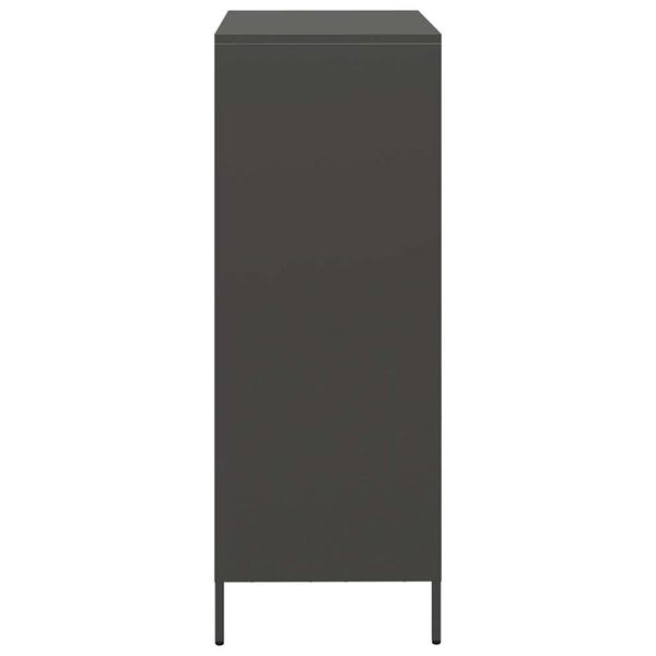 vidaXL Ντουλάπι Μαύρο 68x39x103,5 εκ. από Χάλυβα