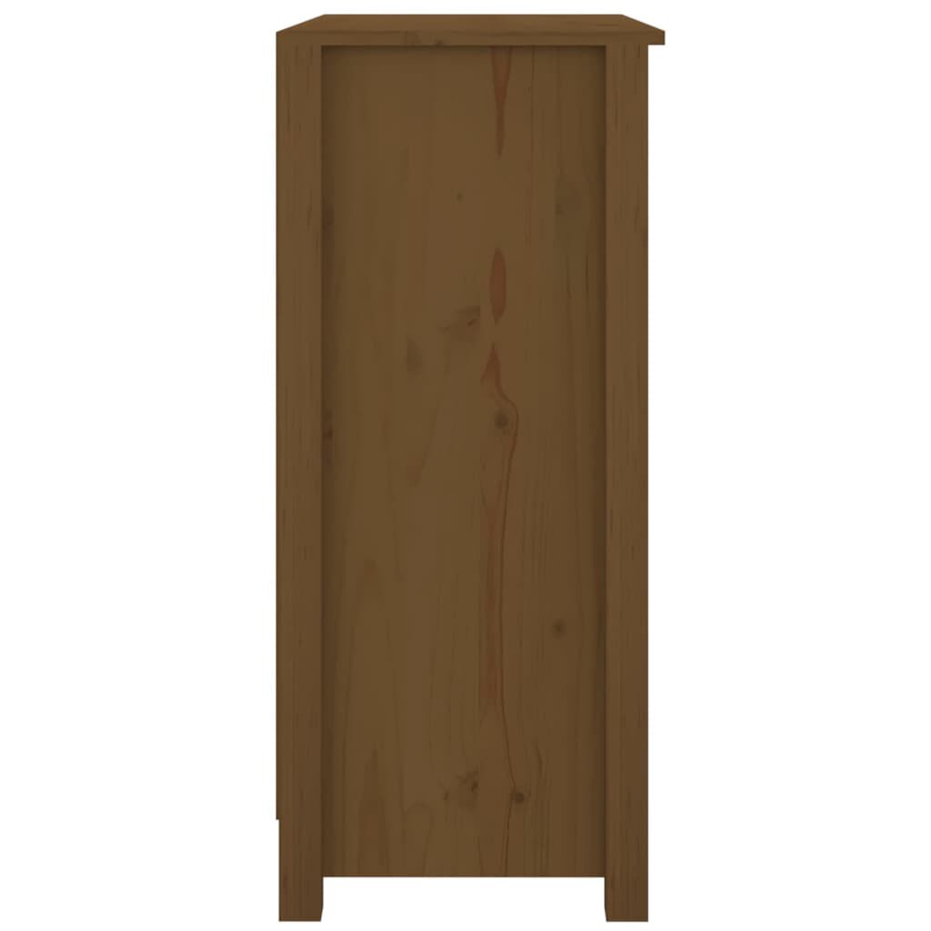 vidaXL Ντουλάπι Καφέ Μελί 70 x 35 x 80 εκ. από Μασίφ Ξύλο Πεύκου