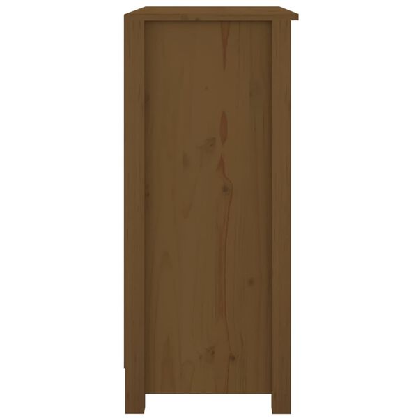vidaXL Ντουλάπι Καφέ Μελί 70 x 35 x 80 εκ. από Μασίφ Ξύλο Πεύκου