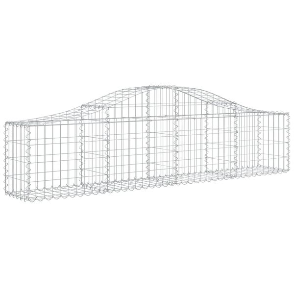 vidaXL Συρματοκιβώτια Τοξωτά 4 τεμ. 200x30x40/60 εκ. Γαλβαν. Ατσάλι
