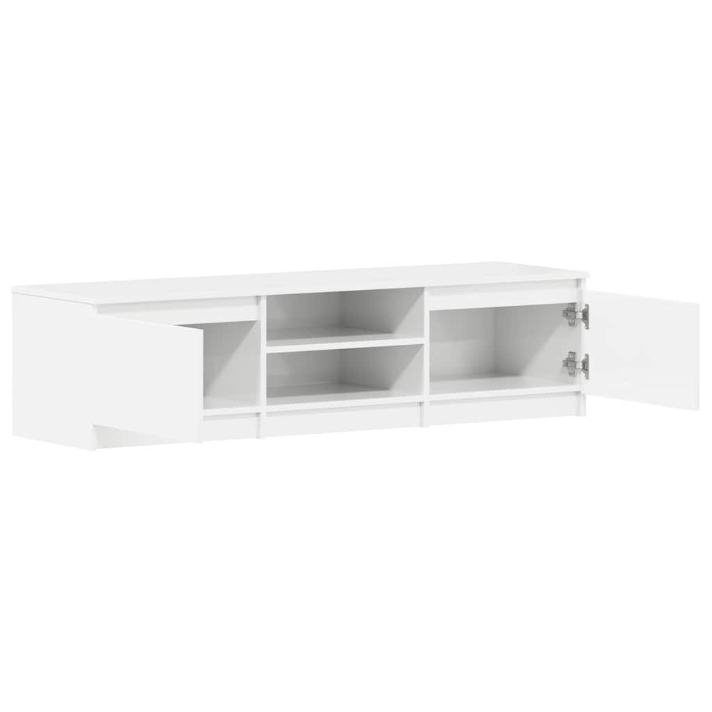 vidaXL Έπιπλο Τηλεόρασης Γυαλιστερό Λευκό 140x40x35,5 εκ. Επεξ. Ξύλο