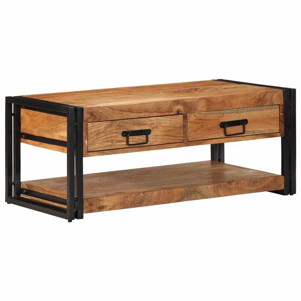 vidaXL Τραπεζάκι σαλονιού 90x50x38 cm μασίφ ξύλο ακακίας