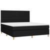 vidaXL &Kappa;&rho;&epsilon;&beta;ά&tau;&iota; Boxspring &mu;&epsilon; &Sigma;&tau;&rho;ώ&mu;&alpha; & LED &Mu;&alpha;ύ&rho;&omicron; 160x200 &epsilon;&kappa;. &Upsilon;&phi;&alpha;&sigma;&mu;ά&tau;&iota;&nu;&omicron;
