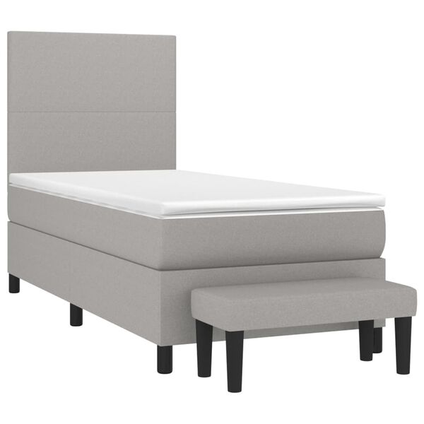 vidaXL &Kappa;&rho;&epsilon;&beta;ά&tau;&iota; Boxspring &mu;&epsilon; &Sigma;&tau;&rho;ώ&mu;&alpha; &Alpha;&nu;&omicron;&iota;&chi;&tau;ό &Gamma;&kappa;&rho;&iota; 90x190 &epsilon;&kappa;. &Upsilon;&phi;&alpha;&sigma;&mu;ά&tau;&iota;&nu;&omicron;