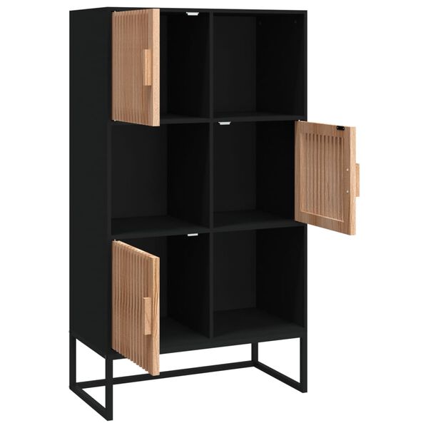 vidaXL Ντουλάπι Μαύρο 70 x 35 x 125 εκ. από Επεξεργασμένο Ξύλο