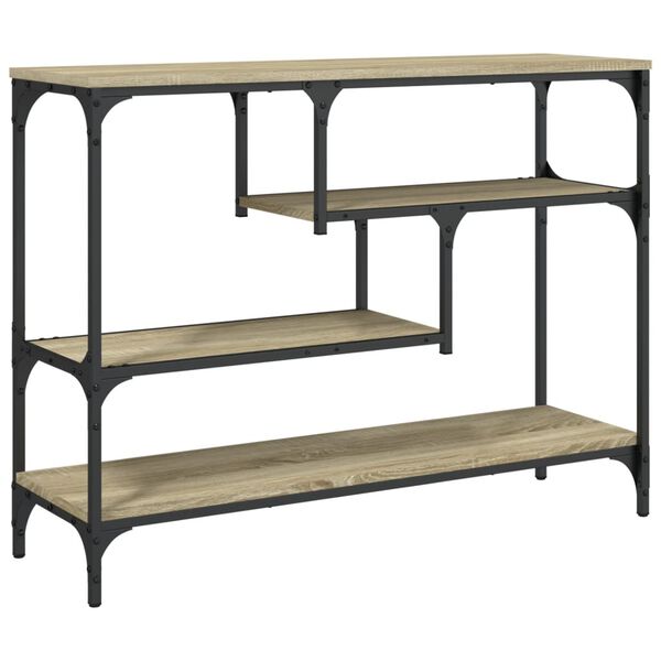 vidaXL Τραπέζι Κονσόλα Sonoma Δρυς 100x30x75 εκ. Επεξεργασμένο Ξύλο