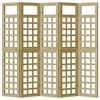 vidaXL Παραβάν ιδιωτικότητας 5 pcs Καφέ 200 x 180 cm