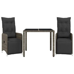 vidaXL &Sigma;&epsilon;&tau; &Epsilon;&pi;ί&pi;&lambda;&omega;&nu; Bistro &Kappa;ή&pi;&omicron;&upsilon; 3 &tau;&epsilon;&mu; &Gamma;&kappa;&rho;&iota; &Sigma;&upsilon;&nu;&theta;&epsilon;&tau;. &Rho;&alpha;&tau;ά&nu; &mu;&epsilon; &Mu;&alpha;&xi;&iota;&lambda;ά&rho;&iota;&alpha;