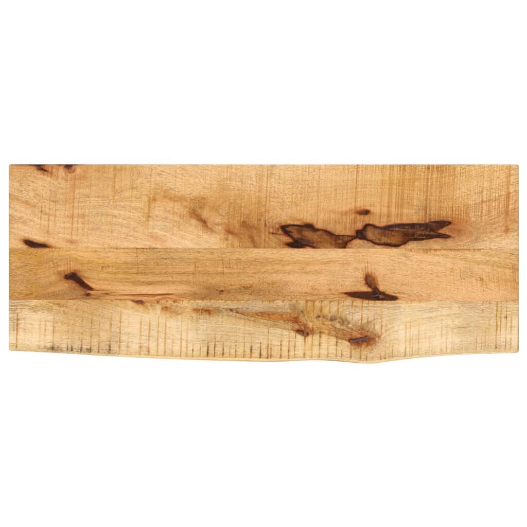 vidaXL Επιφάνεια Τραπεζιού 80x20x3,8 εκ. Live Edge Μασίφ Ξύλο Μάνγκο