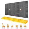 vidaXL Πλάτη Εργαλείων με 50 Γάντζους 500 x 1000 χιλ. Πολυπροπυλένιο