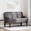 vidaXL Καναπές Chesterfield Γκρι 119.5 x 64.5 x 75 εκ. Τεχνητό Δέρμα