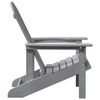 vidaXL Καρέκλα Adirondack Ανοιχτό γκρι 74 x 82 x 92 εκ. Πλαστικό