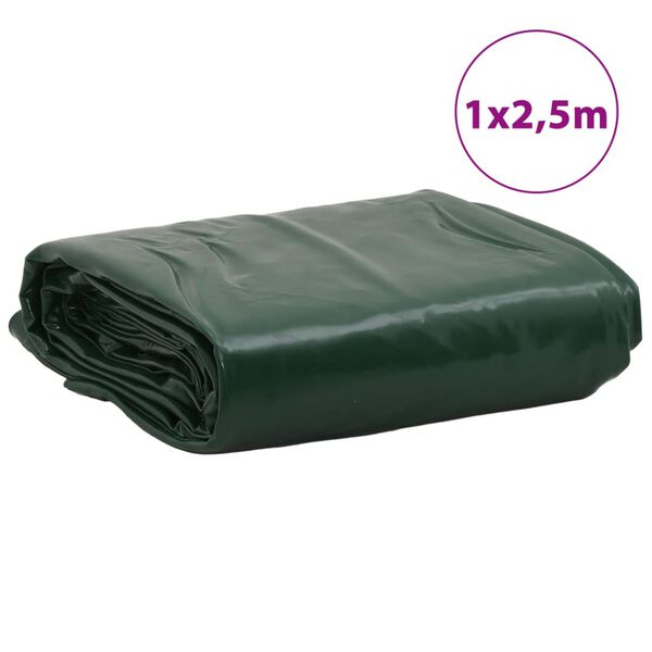 vidaXL Μουσαμάς Πράσινη 1 x 2,5 μ. 650 γρ./μ²