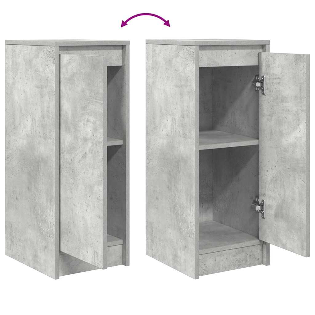 vidaXL Ντουλάπι Γκρι Σκυροδέματος 29,5x34x76 εκ. Επεξεργασμένο Ξύλο