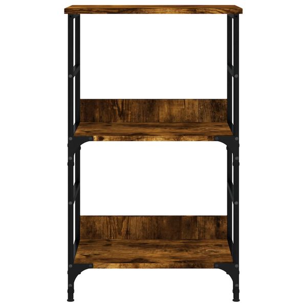 vidaXL Βιβλιοθήκη Καπνιστή Δρυς 50 x 33 x 82 εκ. από Επεξεργ. Ξύλο