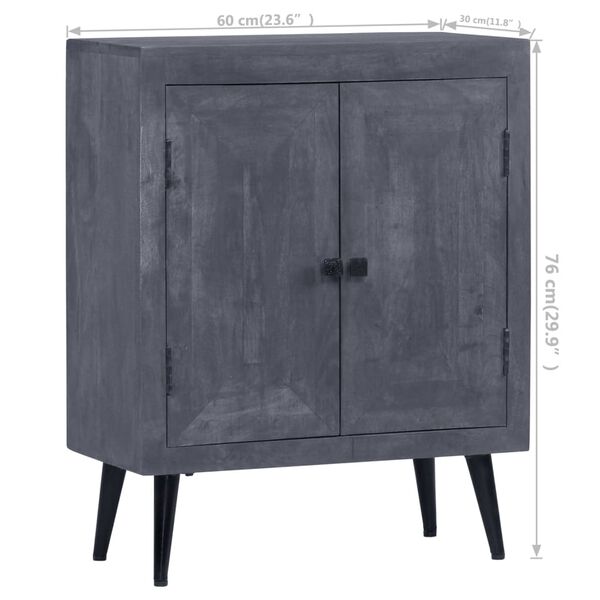 vidaXL Ντουλάπι 60 x 30 x 76 εκ. από Μασίφ Ξύλο Μάνγκο