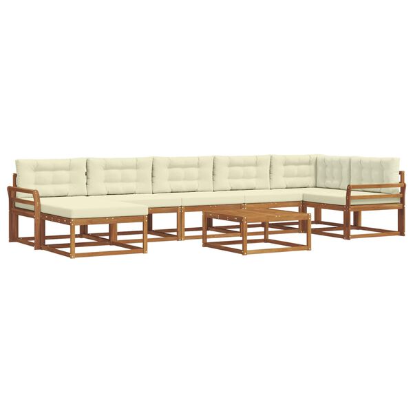 vidaXL &Sigma;&epsilon;&iota;&rho;ά &Kappa;&alpha;&nu;&alpha;&pi;έ &Epsilon;&xi;&omega;&tau;&epsilon;&rho;&iota;&kappa;&omicron;ύ &mu;&epsilon; &mu;&alpha;&xi;&iota;&lambda;ά&rho;&iota; 8 pcs &Phi;&upsilon;&sigma;&iota;&kappa;ό &kappa;&alpha;&iota; &Kappa;&rho;έ&mu;&alpha;