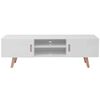 vidaXL Έπιπλο Τηλεόρασης Γυαλιστερό Λευκό 150 x 35 x 48,5 εκ. από MDF