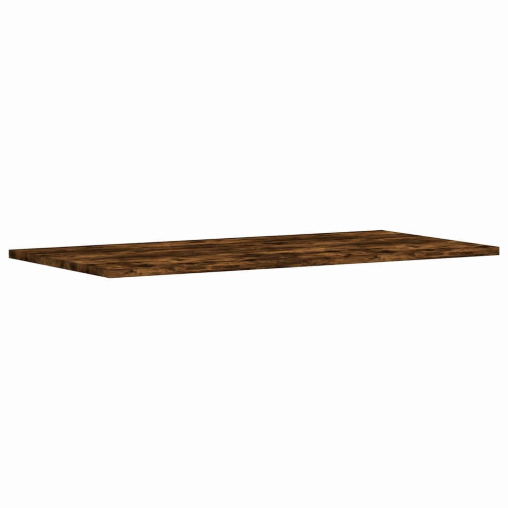 vidaXL Ράφια Τοίχου 4 τεμ. Καπνιστή Δρυς 80x40x1,5 εκ. Επεξεργ. Ξύλο