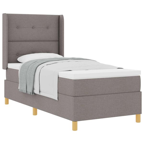 vidaXL &Kappa;&rho;&epsilon;&beta;ά&tau;&iota; &mu;&epsilon; &epsilon;&lambda;&alpha;&tau;ή&rho;&iota;&alpha; &mu;&epsilon; &sigma;&tau;&rho;ώ&mu;&alpha; Taupe 80 x 200 cm ύ&phi;&alpha;&sigma;&mu;&alpha;