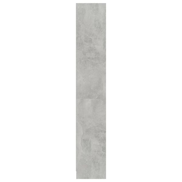 vidaXL Βιβλιοθήκη με 4 Ράφια Γκρι Σκυροδέμ. 80x24x142 εκ. Επεξ. Ξύλο