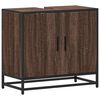 vidaXL ντουλάπι νιπτήρα μπάνιου καφέ δρυς 65x33x60 cm