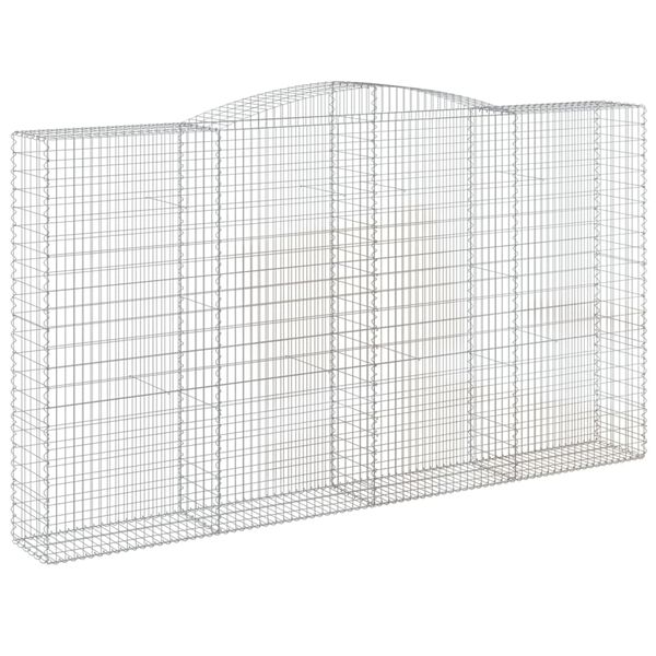 vidaXL Συρματοκιβώτια Τοξωτά 20 τεμ. 400x50x220/240 εκ. Γαλβαν. Ατσάλι
