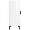 vidaXL Ντουλάπι Γυαλιστερό Λευκό 34,5x34x90 εκ. Επεξεργασμένο Ξύλο