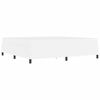 vidaXL Σκελετός κρεβατιού με στρώμα Λευκό 200 x 200 cm Τεχνητό δέρμα
