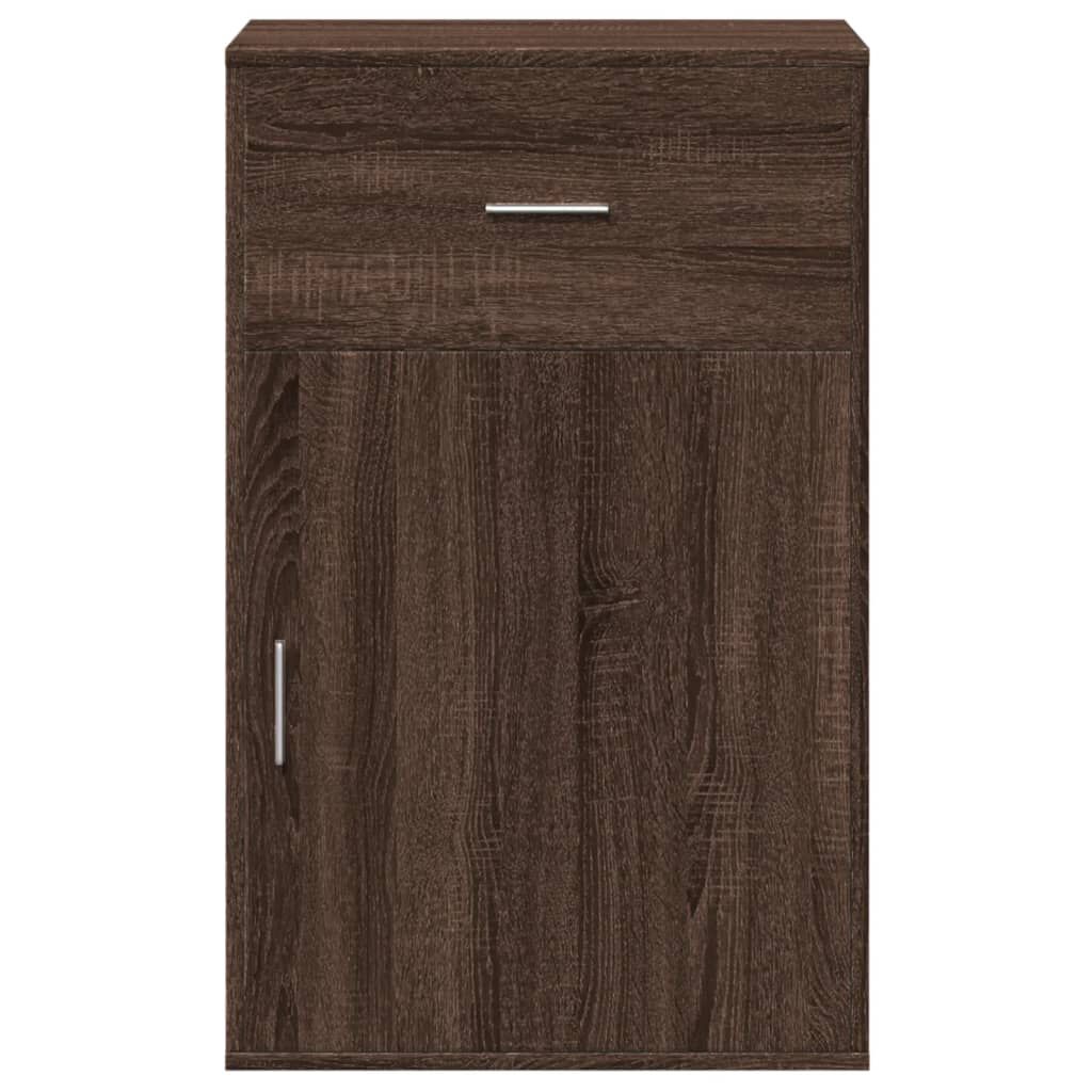 vidaXL Ραφιέρα με Ντουλάπια Καφέ Δρυς 56,5x39x90εκ. Επεξεργασμένο Ξύλο