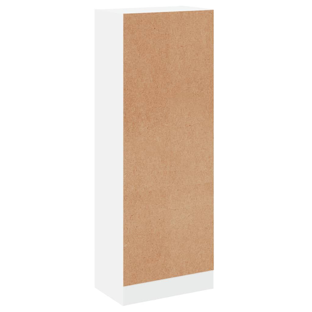 vidaXL Βιβλιοθήκη με 3 Ράφια Λευκή 40x24x109 εκ. Επεξεργασμένο Ξύλο