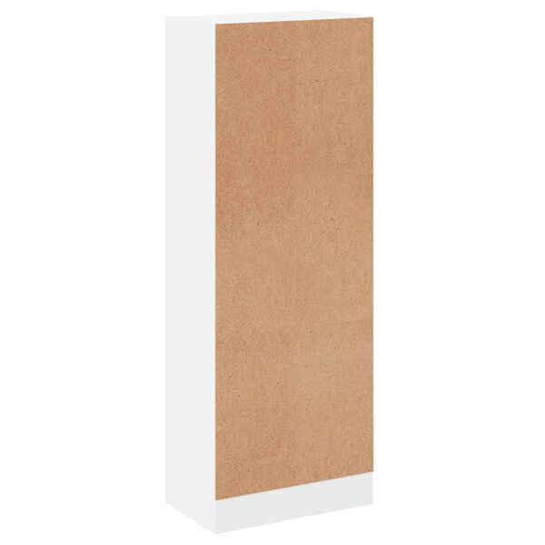 vidaXL Βιβλιοθήκη με 3 Ράφια Λευκή 40x24x109 εκ. Επεξεργασμένο Ξύλο