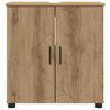 vidaXL Ντουλάπι Μπάνιου με ράφι με πόρτα artisan δρυς 61 x 35 x 64 εκ.