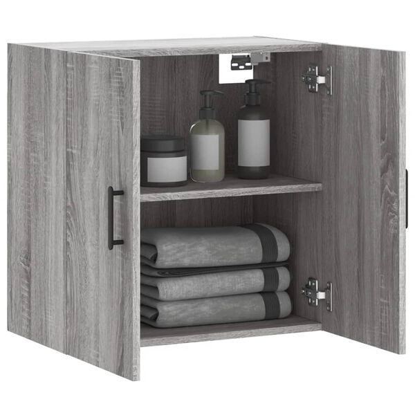 vidaXL Ντουλάπι Τοίχου Γκρι Sonoma 60x31x60 εκ. από Επεξεργασμένο Ξύλο