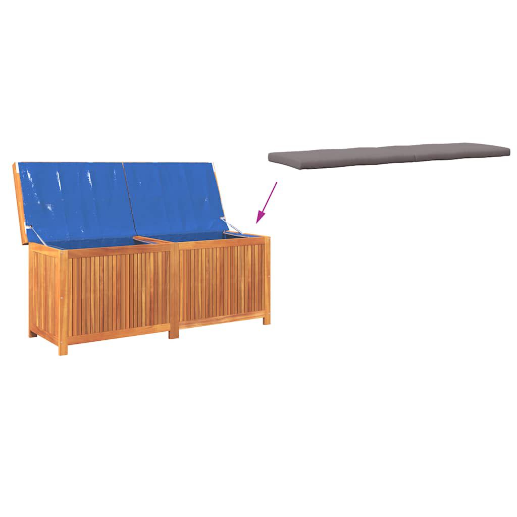 vidaXL Κουτί Μαξιλαριών Εξ. Χώρου 150x50x60,5 εκ. Μασίφ Ξύλο Ελάτης