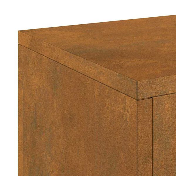 vidaXL Στήριξη φυτών 2 pcs Σκ rusty 24 x 24 x 55 εκ.