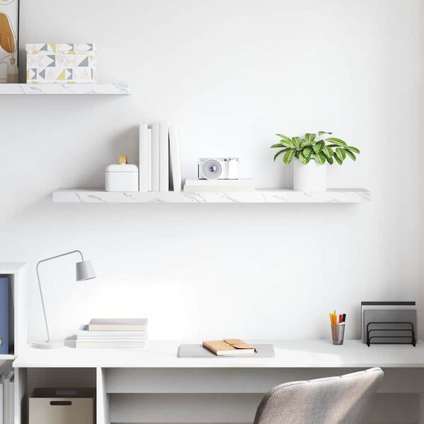 vidaXL &Rho;ά&phi;&iota; &Tau;&omicron;ί&chi;&omicron;&upsilon; &Lambda;&epsilon;&upsilon;&kappa;ό &Mu;ά&rho;&mu;&alpha;&rho;&omicron; 120 x 23,5 x 4 &epsilon;&kappa; &Epsilon;&pi;&epsilon;&xi;&epsilon;&rho;&gamma;&alpha;&sigma;&mu;έ&nu;&omicron; &xi;ύ&lambda;&omicron;