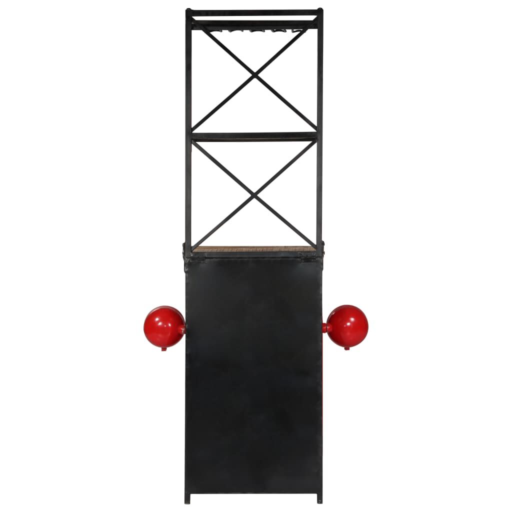 vidaXL Κάβα Κρασιών με Όψη Τρακτέρ 49x31x172 εκ. από Μασίφ Ξύλο Μάνγκο