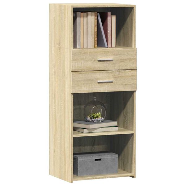vidaXL Ντουλάπι Sonoma Δρυς 50x42,5x124 εκ. από Επεξεργασμένο Ξύλο