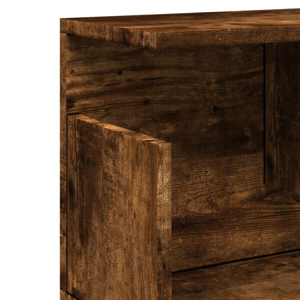 vidaXL Ντουλάπι Τοίχου Καπνιστή Δρυς 100x20x30 εκ. Επεξεργασμένο Ξύλο