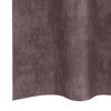 vidaXL Κουρτίνα με κουρτίνες 2 pcs Καφέ 140 x 140 cm Βελούδο