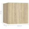 vidaXL Κομοδίνα 2 τεμ. Sonoma Δρυς 30,5 x 30 x 30 εκ. από Επεξ. Ξύλο