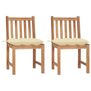vidaXL &Kappa;&alpha;&rho;έ&kappa;&lambda;&epsilon;&sigmaf; &Kappa;ή&pi;&omicron;&upsilon; 2 &tau;&epsilon;&mu;. &alpha;&pi;ό &Mu;&alpha;&sigma;ί&phi; &Xi;ύ&lambda;&omicron; Teak &mu;&epsilon; &Mu;&alpha;&xi;&iota;&lambda;ά&rho;&iota;&alpha;