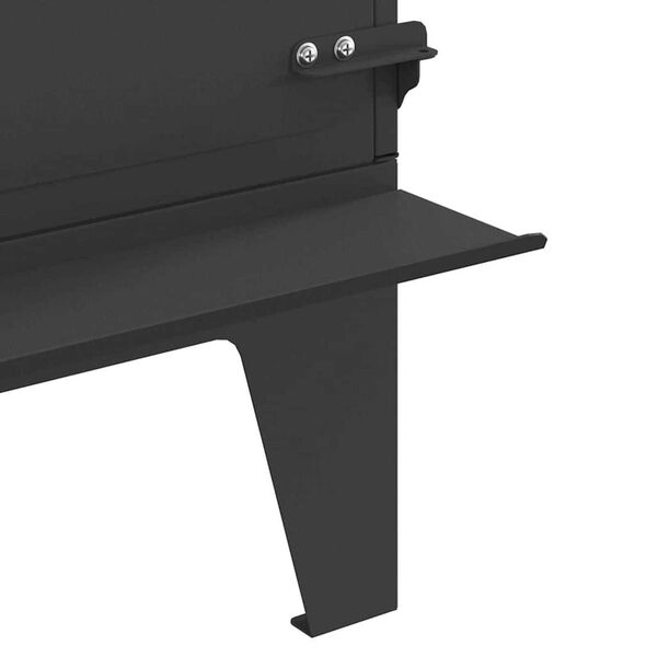 vidaXL Σόμπα Κατασκήνωσης με αέρα αέρα Μαύρο 35 x 50 x 60 εκ Ατσάλι