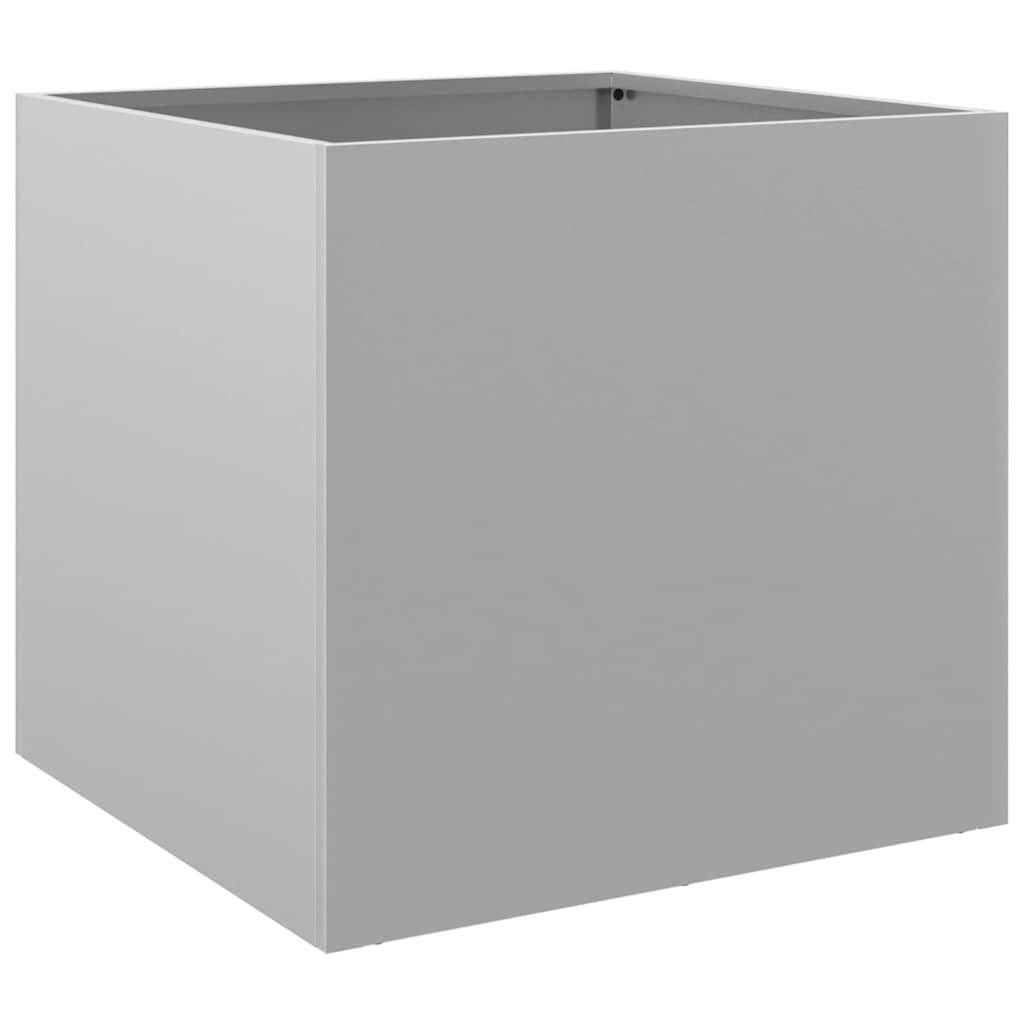 vidaXL Ζαρντινιέρα Ασημί 32 x 30 x 29 εκ. από Γαλβανισμένο Χάλυβα