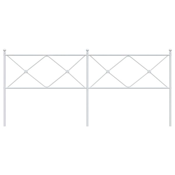 vidaXL Κεφαλάρι Λευκό 200 εκ. Μεταλλικό