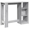 vidaXL Τραπέζι Κονσόλα Γκρι Sonoma 124x46x103,5 εκ. από Επεξεργ. Ξύλο