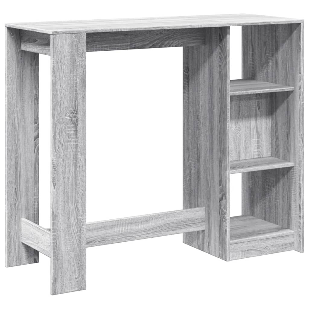 vidaXL Τραπέζι Κονσόλα Γκρι Sonoma 124x46x103,5 εκ. από Επεξεργ. Ξύλο