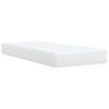 vidaXL Κρεβάτι Boxspring με Στρώμα Λευκό 90x200εκ. από Συνθετικό Δέρμα